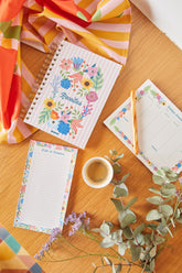 Cardápio Semanal - Floral Romântico